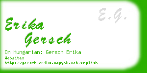 erika gersch business card